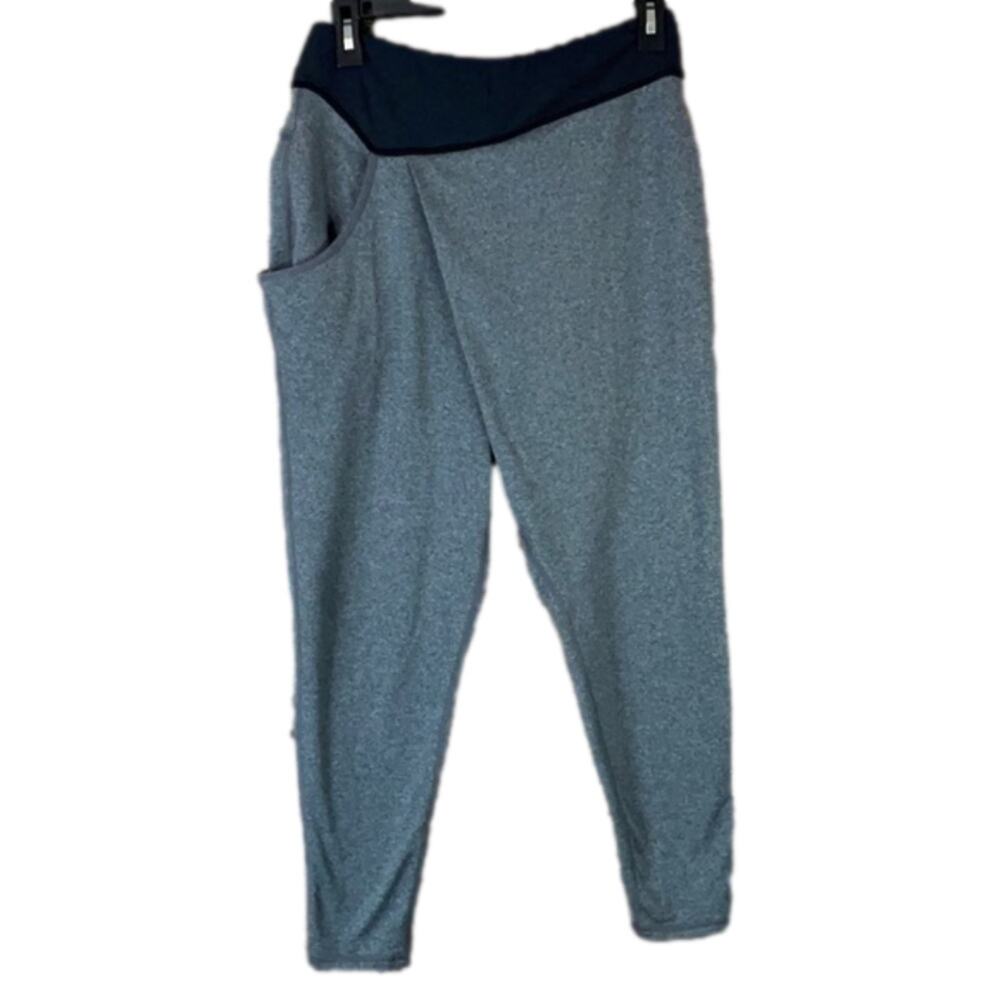 Without Walls Asymmetrical Drop Catch Joggers Pants Gray Black Size Small